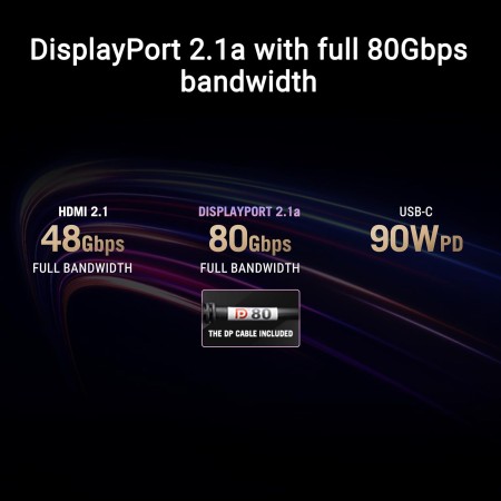 شاشة العاب احترافية ASUS ROG Swift PG27UCDM, مقاس 27 بوصة QD-OLED, دقة UHD 4K (3840×2160), معدل تحديث 240Hz , زمن استجابة 0.03ms, دعم NVIDIA G-SYNC, منفذ USB-C ب 90W - أسود شاشة العاب احترافية ASUS ROG Swift PG27UCDM, مقاس 27 بوصة QD-OLED, دقة UHD 4K (3840×2160), معدل تحديث 240Hz , زمن استجابة 0.03ms, دعم NVIDIA G-SYNC, منفذ USB-C ب 90W - أسود