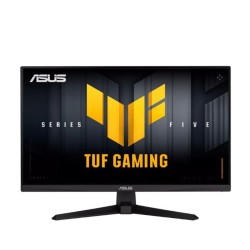 شاشة العاب احترافية ASUS TUF Gaming VG259QM5A, مقاس 24.5 بوصة بتقنية Fast IPS, دقة (1080 × 1920) FHD, معدل تحديث 240Hz, زمن استجابة 0.3 م/ثا, متوافقة مع NVIDIA G-SYNC و AMD FreeSync - أسود 
