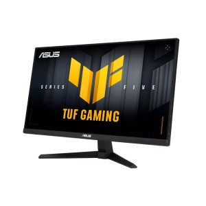 شاشة ASUS TUF Gaming VG259Q5A  مقاس25 بوصة، مزودة بشاشة Fast IPS بدقة QHD ‎2560×1440‎، معدل تحديث 200Hz OC، زمن استجابة 0.03 مللي ثانية، 99% sRGB – اسود