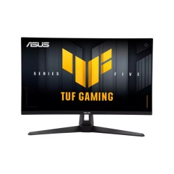 شاشة أسوس TUF Gaming VG27AQ5A مقاس 27 بوصة، مزودة بشاشة Fast IPS بدقة QHD ‎2560×1440‎، معدل تحديث 210Hz OC، زمن استجابة 0.03 مللي ثانية، 130% sRGB – اسود