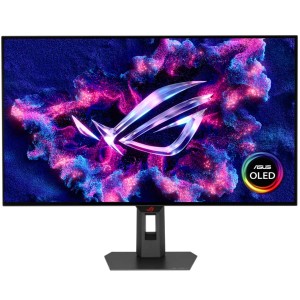 شاشة العاب احترافية ASUS ROG Strix OLED XG32UCWG مقاس 32 بوصة بدقة 4K بلوحة OLED، (4K 165Hz وFHD 330Hz)، وزمن استجابة 0.03 مللي ثانية،Neo Proximity،VESA DisplayHDR 400 True Black،KVM