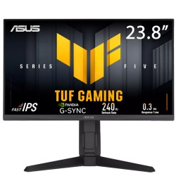 شاشة العاب احترافية ASUS TUF GAMING VG249QML5A – Fast IPS – معدل تحديث 240Hz – زمن استجابة 0.3ms – تغطية ألوان 99% sRGB و88% DCI-P3 – دعم HDR10 – سماعتين مدمجتين بقوة 2 واط × 2 - اسود