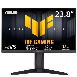 شاشة العاب احترافية ASUS TUF GAMING VG249QML5A – Fast IPS – معدل تحديث 240Hz – زمن استجابة 0.3ms – تغطية ألوان 99% sRGB و88% DCI-P3 – دعم HDR10 – سماعتين مدمجتين بقوة 2 واط × 2 - اسود