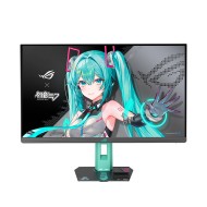 شاشة العاب احترافية ASUS ROG STRIX Hatsune Miku, مقاس 27 بوصة بدقة QHD (2560×1440), لوحة Fast IPS, معدل تحديث 260Hz (OC), من استجابة 0.3ms (GTG), دعم G-SYNC و FreeSync 