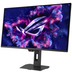 شاشة العاب احترافية، ASUS ROG Strix OLED XG27AQDMES، بحجم 27 بوصة، دقة QHD (2560×1440)، لوحة QD-OLED، معدل تحديث 240Hz، زمن استجابة 0.03 مللي ثانية، دعم HDR10، منفذ HDMI 2.1