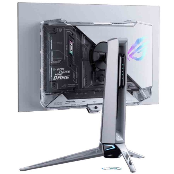 شاشة ألعاب ASUS ROG Swift OLED PG27AQWP-W، لوحة WOLED، مقاس 27 بوصة، وضع مزدوج Dual-Mode بدقة QHD بتردد 540 هرتز أو HD بتردد 720 هرتز، زمن استجابة 0.02 مللي ثانية، HDMI 2.1 - ابيض