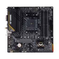 لوحة ام احترافية ASUS TUF GAMING A520M-PLUS WIFI، تدعم معالجات AMD Ryzen على مقبس AM4، تدعم ذاكرة DDR4 - اسود