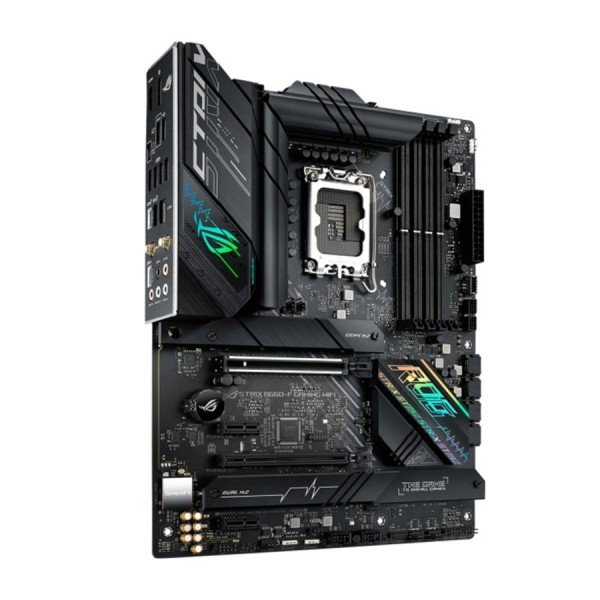 MOTHERBOARD SUS ROG STRIX B660-F GAMING WIFI, ATX form factor, DDR5, LGA 1700, WiFi 6 & 5.2و AURA Sync RGB - BLACK