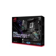 لوحة أم ASUS ROG STRIX B660-F WIFI, تصميم ATX, تدعم ذاكرة DDR5, دعم معالجات Intel من الجيل 12/13/14,تدعم WiFi 6 و BT 5.2, إضاءة AURA Sync RGB - أسود 