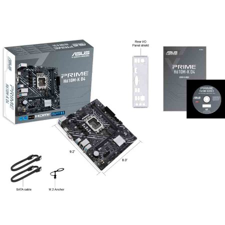 مذربورد اسوس برايم H610M-K D4 - DDR4 - مقبس Intel LGA1700