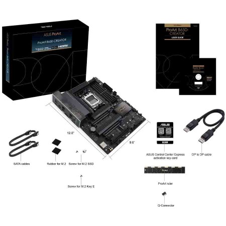 مذربورد اسوس بروأرت B650-كرياتور الاحترافية لصناع المحتوى - DDR5 - مقبس AMD AM5