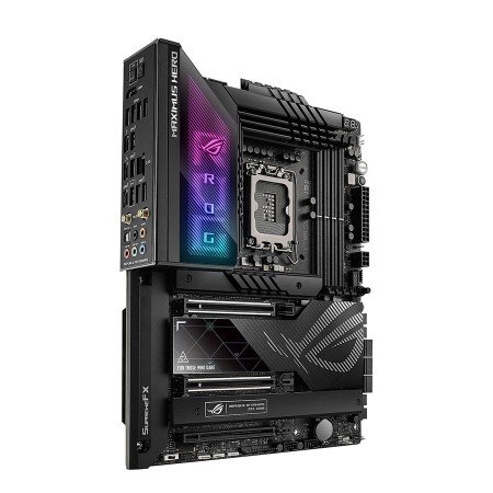 مذربورد أسوس ROG MAXIMUS Z790 HERO - تدعم PCIe 5.0 - سوكيت LGA1700 - رام DDR5 - قطعة Wi-Fi 6E مذربورد أسوس ROG MAXIMUS Z790 HERO - تدعم PCIe 5.0 - سوكيت LGA1700 - رام DDR5 - قطعة Wi-Fi 6E