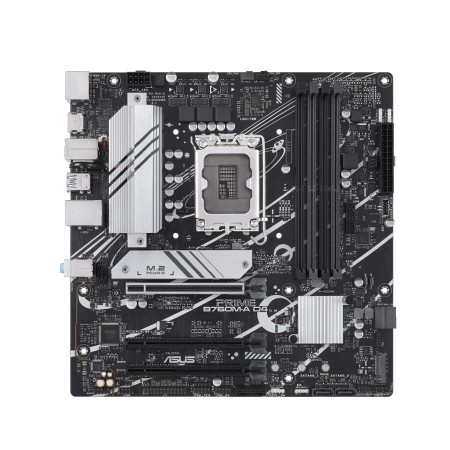 MOTHERBAORD ASUS Prime B760M-A D4 [CSM]  ,4× DDR4 DIMM slots ,PCIe 4.0 ,M.2 NVMe ,Factor micro‑ATX -Black