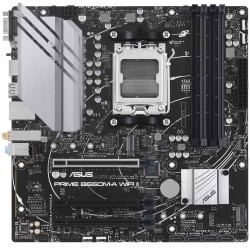 لوحة ام ASUS PRIME B650M‑A WiFi II، تدعم ذاكرة DDR5، تقنية OptiMem II، فتحات PCIe 5.0/4.0، مقبس AM5