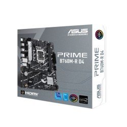 MOTHERBOARD ASUS PRIME B760M-R D4, Micro-ATX, DDR4 memory, 2 × DIMM, support 12th, 13th, and 14th Gen CPUs 