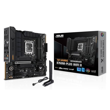 ASUS TUF GAMING B760M-PLUS WIFI II Motherboard - PCIe 5.0 - LGA1700 - DDR5 RAM