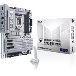 مذربورد اسوس ASUS TUF GAMING Z890-PRO WIFI 7, وايفاي 7, مقبس LGA 1851, دعم DDR5, منفذ PCIe 5.0, منفذين Thunderbolt 4 - ابيض