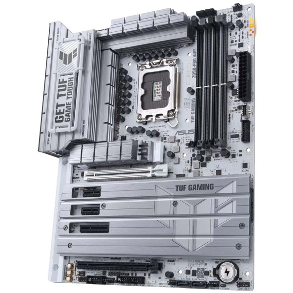 مذربورد اسوس ASUS TUF GAMING Z890-PRO WIFI 7, وايفاي 7, مقبس LGA 1851, دعم DDR5, منفذ PCIe 5.0, منفذين Thunderbolt 4 - ابيض