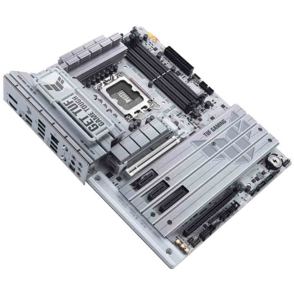 مذربورد اسوس ASUS TUF GAMING Z890-PRO WIFI 7, وايفاي 7, مقبس LGA 1851, دعم DDR5, منفذ PCIe 5.0, منفذين Thunderbolt 4 - ابيض