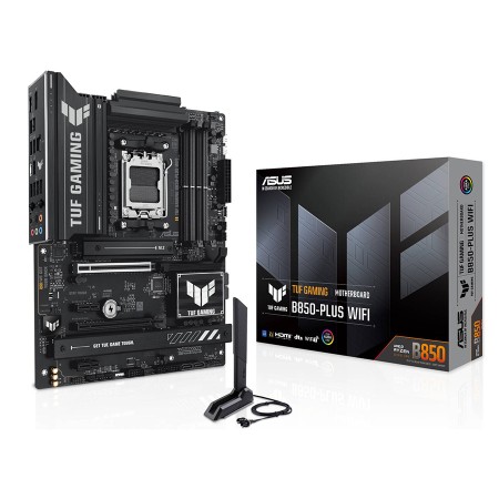مذربورد أسوس TUF GAMING B850-PLUS WIFI - تدعم PCIe 5.0 - سوكيت AM5 - رام DDR5 مذربورد أسوس TUF GAMING B850-PLUS WIFI - تدعم PCIe 5.0 - سوكيت AM5 - رام DDR5