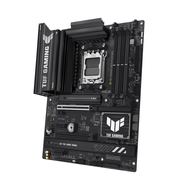 لوحة أم احترافية ASUS TUF Gaming B850‑PLUS WiFi, مقاس ATX, مقبس AM5, تدعم إضاءة AURA Sync RGB, فتحات توسعة PCIe 5.0 وPCIe 4.0, اتصال لاسلكي Wi-Fi 7 + BT 5.4 - أسود لوحة أم احترافية ASUS TUF Gaming B850‑PLUS WiFi, مقاس ATX, مقبس AM5, تدعم إضاءة AURA Sync RGB, فتحات توسعة PCIe 5.0 وPCIe 4.0, اتصال لاسلكي Wi-Fi 7 + BT 5.4 - أسود