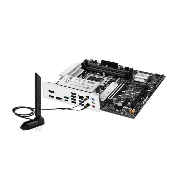 MOTHERBOARD ASUS PRIME B860M-A WIFI, LGA 1851, Micro-ATX, DDR5 4 × DIMM, WiFi 6E + BT 5.3, AURA Sync RGB