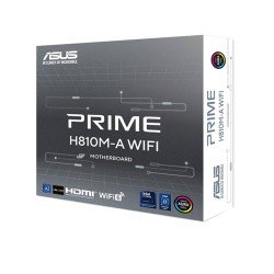 MOTHERBOARD ASUS PRIME H810M-A WIFI, Micro-ATX , DDR5, Support Ultra CPUs LGA 1851, WiFi 6 & BT,  AURA Sync RGB - BLACK