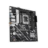 لوحة أم ASUS PRIME H810M-A WIFI, تصميم Micro-ATX, تدعم ذاكرة DDR5, تدعم معالجات Intel الحديثة بمقبس LGA 1851, وايفاي WiFi 6 و بلوتوث, إضاءة AURA Sync RGB - أسود 