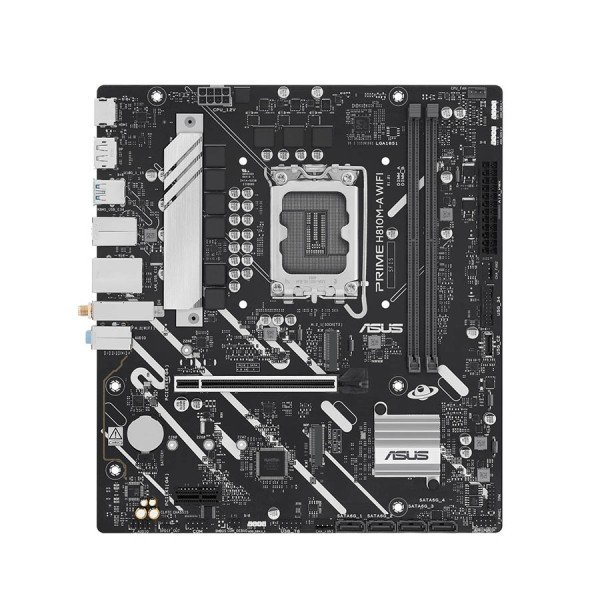 MOTHERBOARD ASUS PRIME H810M-A WIFI, Micro-ATX , DDR5, Support Ultra CPUs LGA 1851, WiFi 6 & BT, AURA Sync RGB - BLACK MOTHERBOARD ASUS PRIME H810M-A WIFI, Micro-ATX , DDR5, Support Ultra CPUs LGA 1851, WiFi 6 & BT, AURA Sync RGB - BLACK