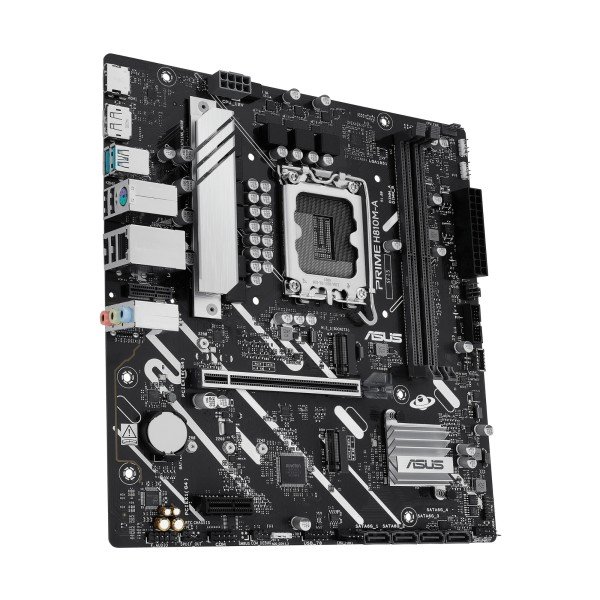 MOTHERBOARD ASUS PRIME H810M-A CSM, Micro-ATX form factor, DDR5, Support Ultra CPUs LGA 1851, AURA Sync RGB - BLACK