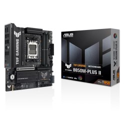 لوحة ام احترافية ASUS TUF GAMING B850M-PLUS II، تدعم مقبس AM5، ومنفذ PCIe 5.0 x16، ومخرج صوت Optical S/PDIF، مع دعم تبريد شامل لمكونات النظام – اسود
