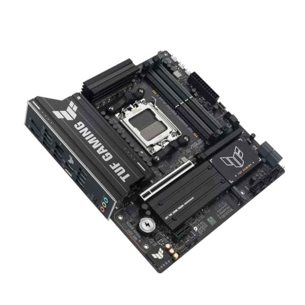 لوحة ام احترافية ASUS TUF GAMING B850M-PLUS II، تدعم مقبس AM5، ومنفذ PCIe 5.0 x16، ومخرج صوت Optical S/PDIF، مع دعم تبريد شامل لمكونات النظام – اسود