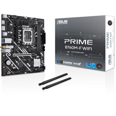 ASUS PRIME B760M-F WIFI Motherboard - Intel LGA1700 - DDR5 - PCIe 5.0 - Wi-Fi 6 ASUS PRIME B760M-F WIFI Motherboard - Intel LGA1700 - DDR5 - PCIe 5.0 - Wi-Fi 6