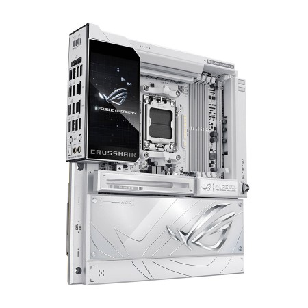 MOTHERBOARD ASUS ROG Crosshair X870E Glacial, WIFI 7, AM5 Chipset, 24+2+2 power stages, PCIe 5.0, Up to 7× M.2 slots - White MOTHERBOARD ASUS ROG Crosshair X870E Glacial, WIFI 7, AM5 Chipset, 24+2+2 power stages, PCIe 5.0, Up to 7× M.2 slots - White