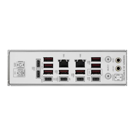 MOTHERBOARD ASUS ROG Crosshair X870E Glacial, WIFI 7, AM5 Chipset, 24+2+2 power stages, PCIe 5.0, Up to 7× M.2 slots - White MOTHERBOARD ASUS ROG Crosshair X870E Glacial, WIFI 7, AM5 Chipset, 24+2+2 power stages, PCIe 5.0, Up to 7× M.2 slots - White