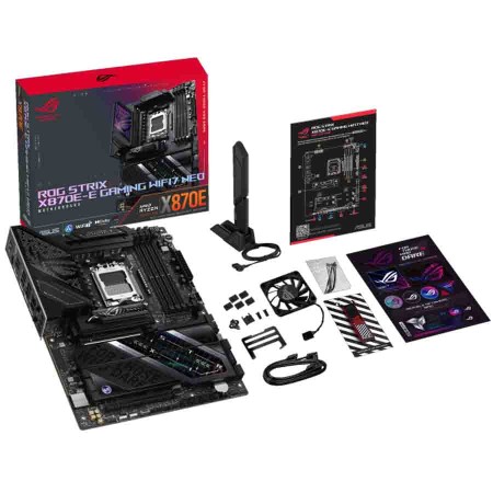 مذربورد اسوس ROG STRIX X870E-E GAMING WIFI7 NEO - مقبس AM5 - DDR5 - شريحة X870E - WiFi 7 مذربورد اسوس ROG STRIX X870E-E GAMING WIFI7 NEO - مقبس AM5 - DDR5 - شريحة X870E - WiFi 7