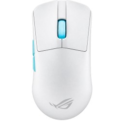 ماوس ألعاب لاسلكي أسوس ROG Harpe Ace Aim Lab Edition - مستشعر 36000 DPI - وزن 54g - أبيض Moonlight White
