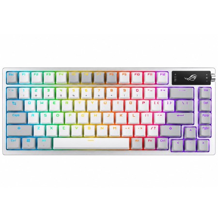 ASUS ROG Azoth 75% Wireless Mechanical Gaming Keyboard M701 - NX Snow - Arabic & English ASUS ROG Azoth 75% Wireless Mechanical Gaming Keyboard M701 - NX Snow - Arabic & English