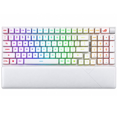 كيبورد ألعاب لاسلكي أسوس ROG Strix Scope II 96 RX - مفاتيح RX - عربي / إنجليزي - أبيض
