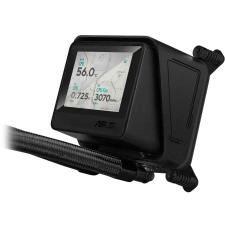 مبرد مائي أسوس ماكس LC 360 ARGB LCD - رادياتير 360 مم - شاشة IPS مقاس 2.4 بوصة - ARGB
