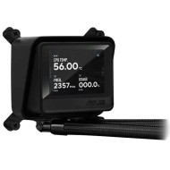مبرد مائي أسوس ماكس LC 360 ARGB LCD - رادياتير 360 مم - شاشة IPS مقاس 2.4 بوصة - ARGB