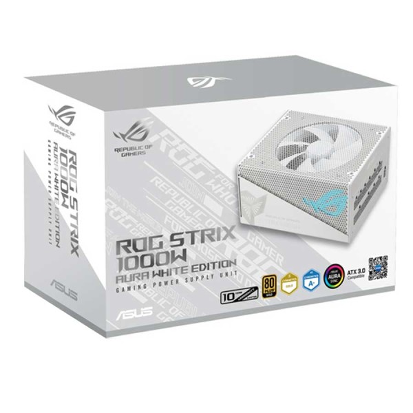 ASUS ROG STRIX 1000W Power Supply White Edition Fully Modular ATX 3.0 80+Plus Gold