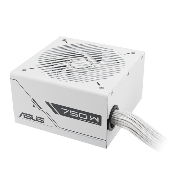 ASUS Prime 750B power supply, ATX Factor, 750 Watt, 80+ Bronze certification, Non-modular (fixed cables) - White