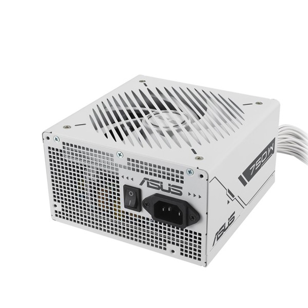 ASUS Prime 750B power supply, ATX Factor, 750 Watt, 80+ Bronze certification, Non-modular (fixed cables) - White