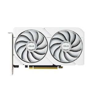 كرت شاشة احترافي ASUS Dual Radeon RX 9060 XT , ذاكرة 16GB GDDR6, تبريد مزدوج ثنائي المراوح, واجهة PCIe 5.0,  يدعم تقنيات AMD و تتبع الأشعة - أبيض