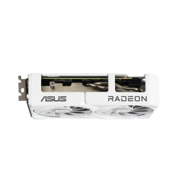 كرت شاشة احترافي ASUS Dual Radeon RX 9060 XT , ذاكرة 16GB GDDR6, تبريد مزدوج ثنائي المراوح, واجهة PCIe 5.0,  يدعم تقنيات AMD و تتبع الأشعة - أبيض