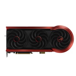 كرت شاشة ASUS ROG Matrix Platinum GeForce RTX 5090, إصدار الذكرى الثلاثين, ذاكرة 32GB GDDR7, تبريد عالي الكفاءة مع 4 مراوح, مع دعم تقنية BTF للتوصيل المخفي - أسود/أحمر