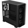 أسوس صندوق ASUS A23 Plus TG ARGB نوع microATX , 4 مراوح ARGB مُثبتة مسبقًا , وواجهة أمامية شبكية لتحسين تدفق الهواء - أسود
