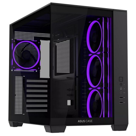 ASUS A32 PLUS Mid-Tower gaming Case, 4 x pre-installed ARGB fans, USB Type-C - BLACK ASUS A32 PLUS Mid-Tower gaming Case, 4 x pre-installed ARGB fans, USB Type-C - BLACK