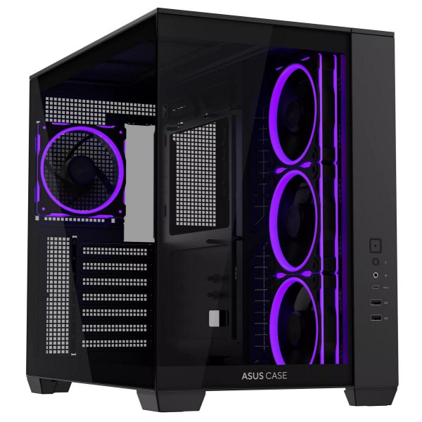 صندوق احترافي من اسوس ASUS A32 PLUS تصميم Mid-Tower مع لوحين أمامي وجانبي, أربع مراوح مضيئة ARGB مثبتة مسبقًا, منفذ USB-C امامي - أسود صندوق احترافي من اسوس ASUS A32 PLUS تصميم Mid-Tower مع لوحين أمامي وجانبي, أربع مراوح مضيئة ARGB مثبتة مسبقًا, منفذ USB-C امامي - أسود